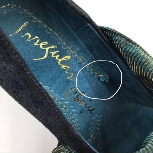 Irregular Choice Blue Green Flick Flack Heels 6.5 - Picture 6 of 10